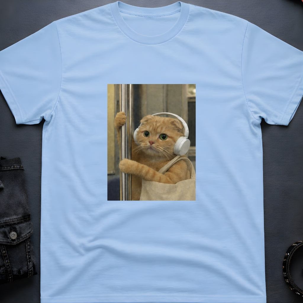 Music Cat Subway T-Shirt