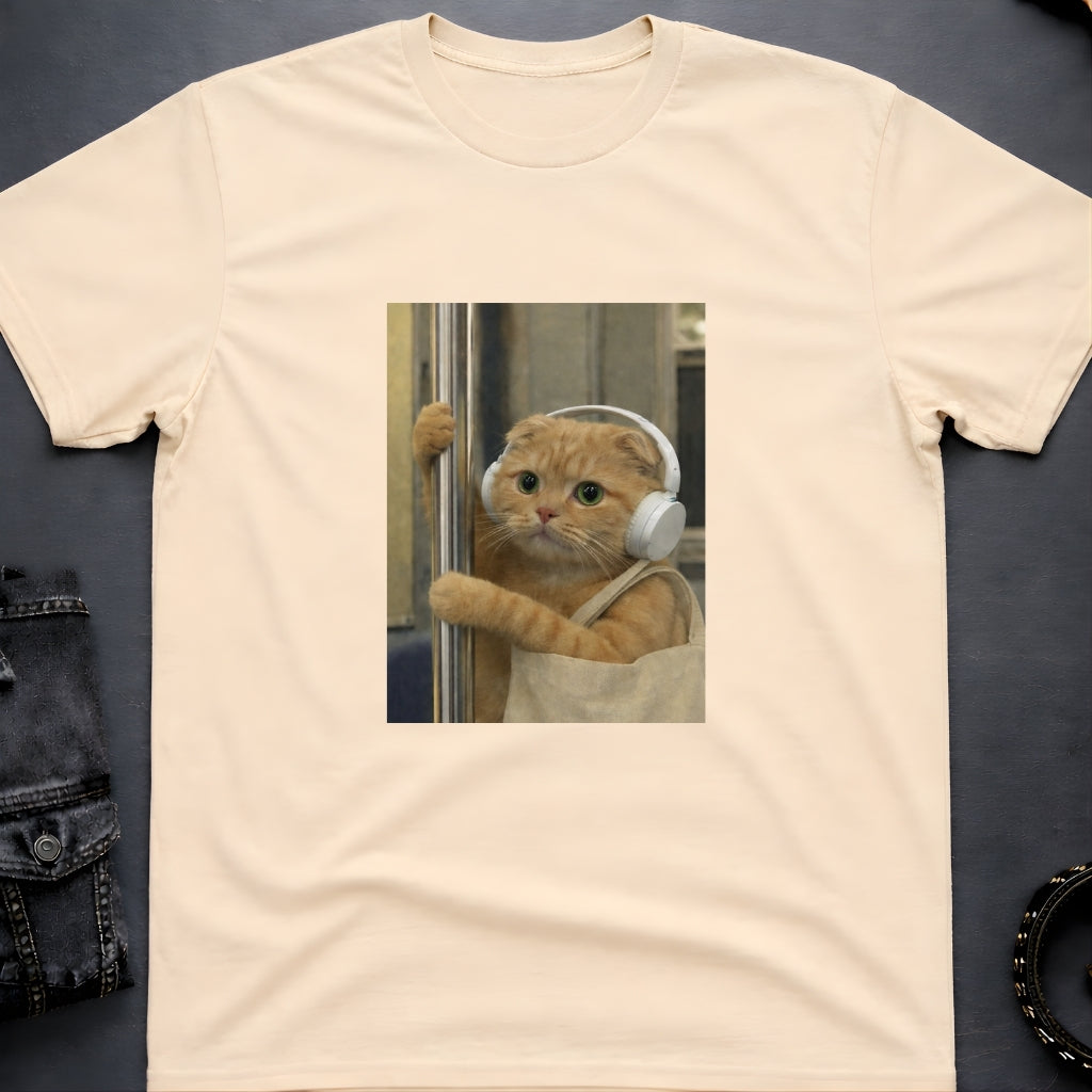 Music Cat Subway T-Shirt