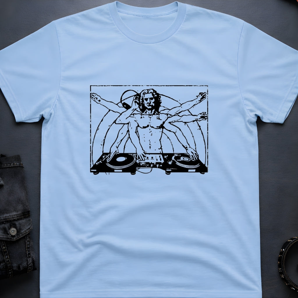 Vitruvian DJ Da Vinci T-Shirt