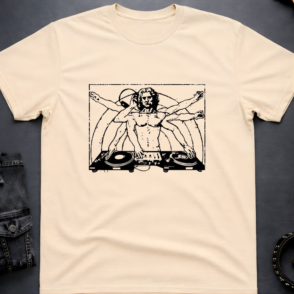 Vitruvian DJ Da Vinci T-Shirt