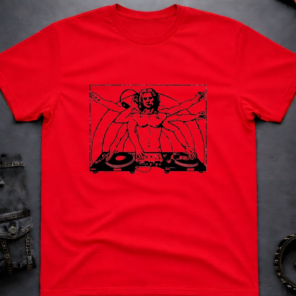 Vitruvian DJ Da Vinci T-Shirt