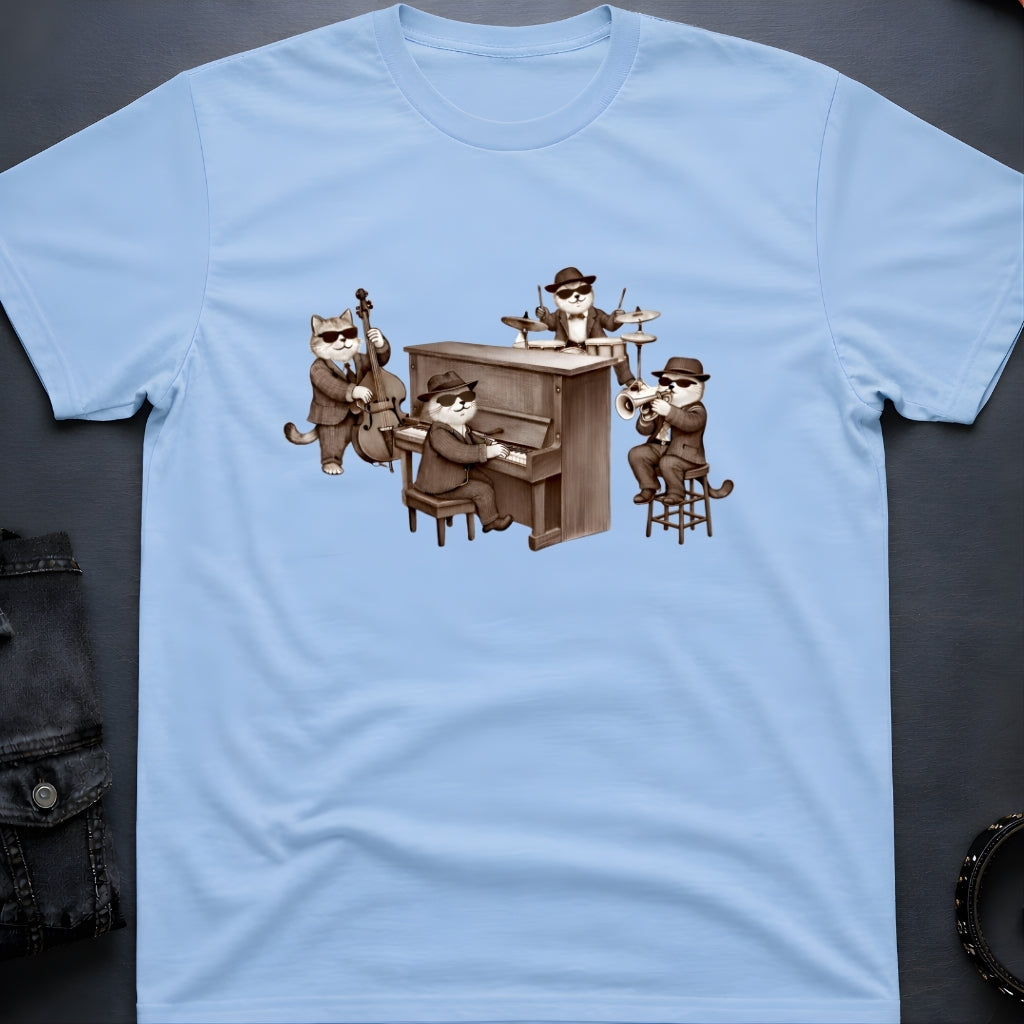 Jazz Cat Band T-Shirt