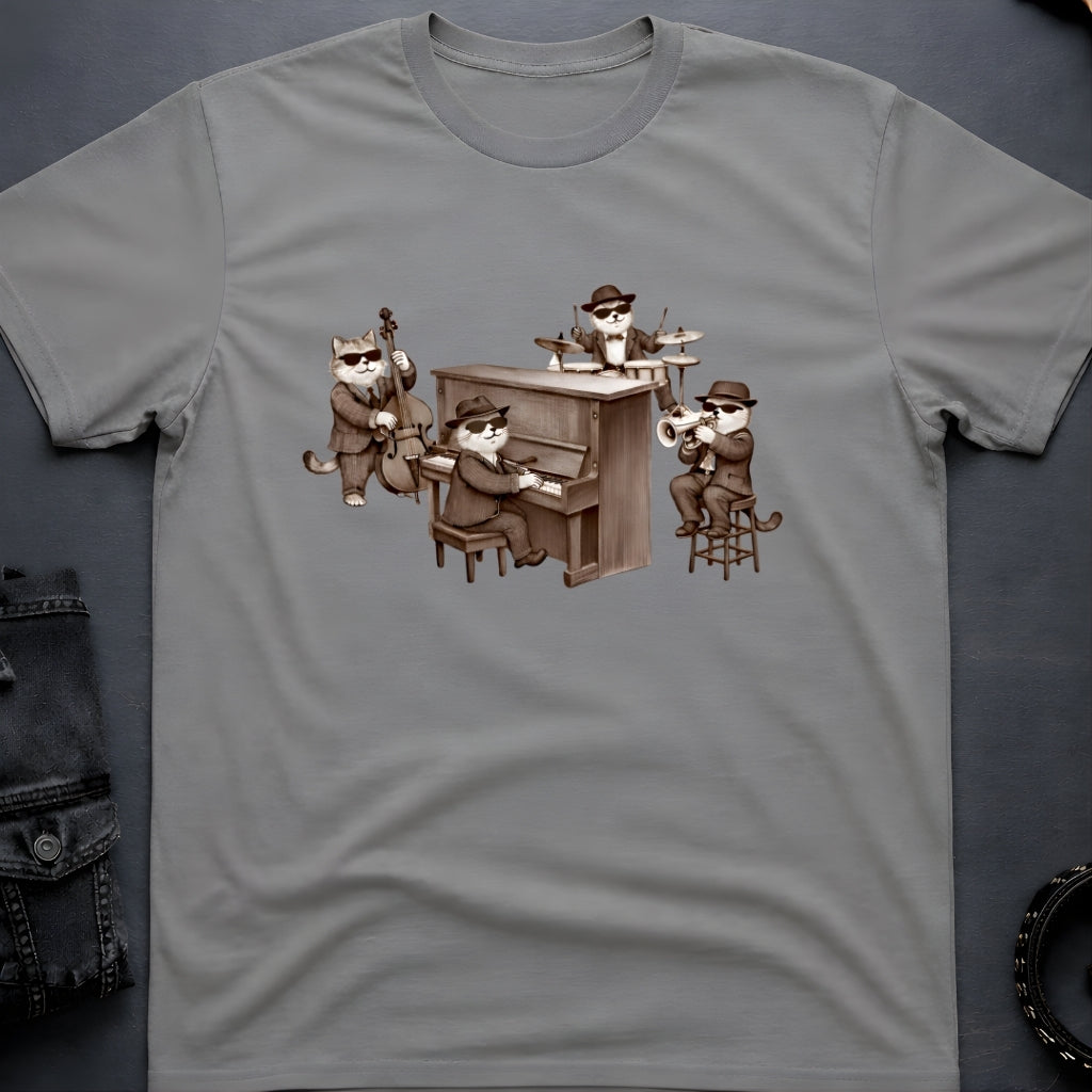 Jazz Cat Band T-Shirt