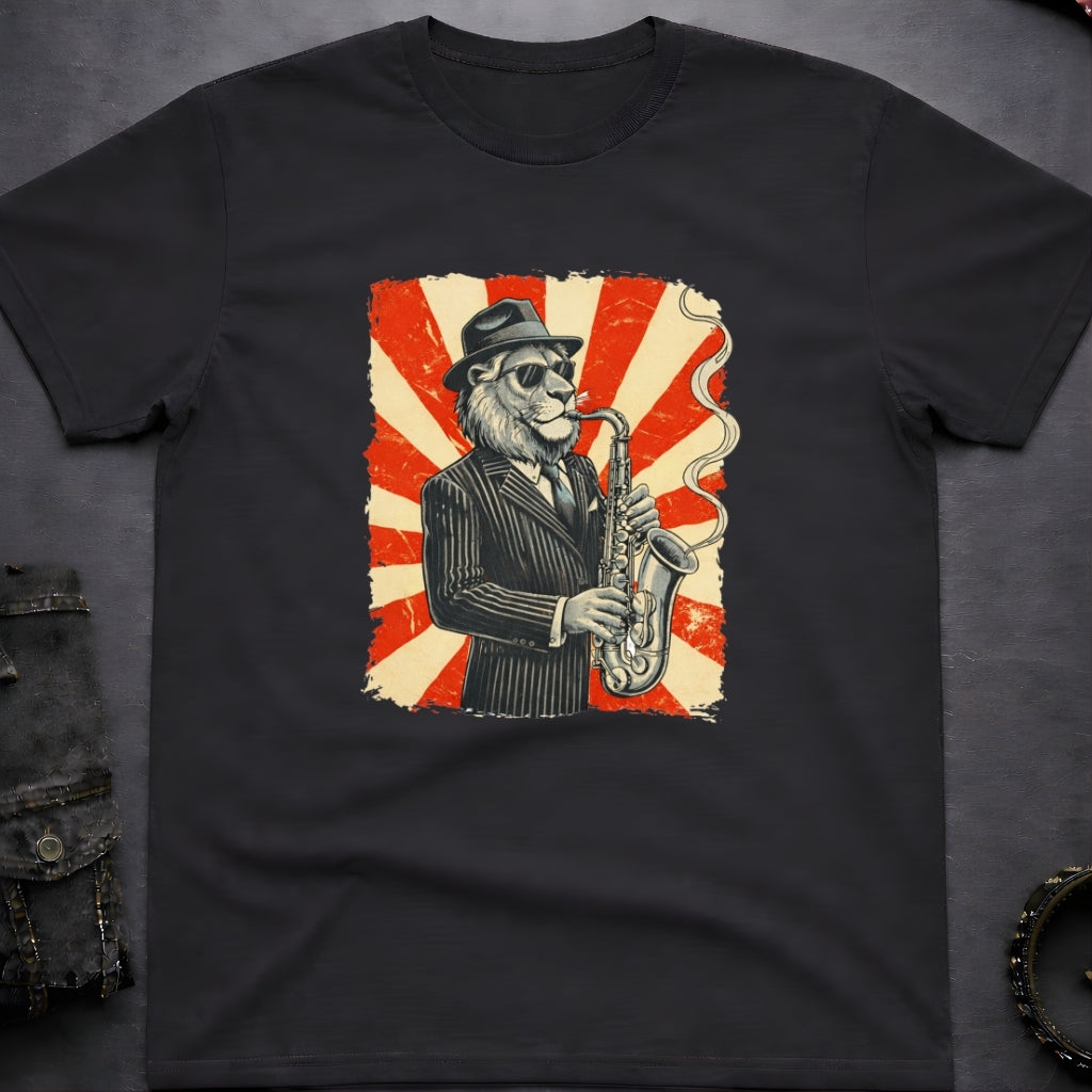 Saxophone Lion T-Shirt