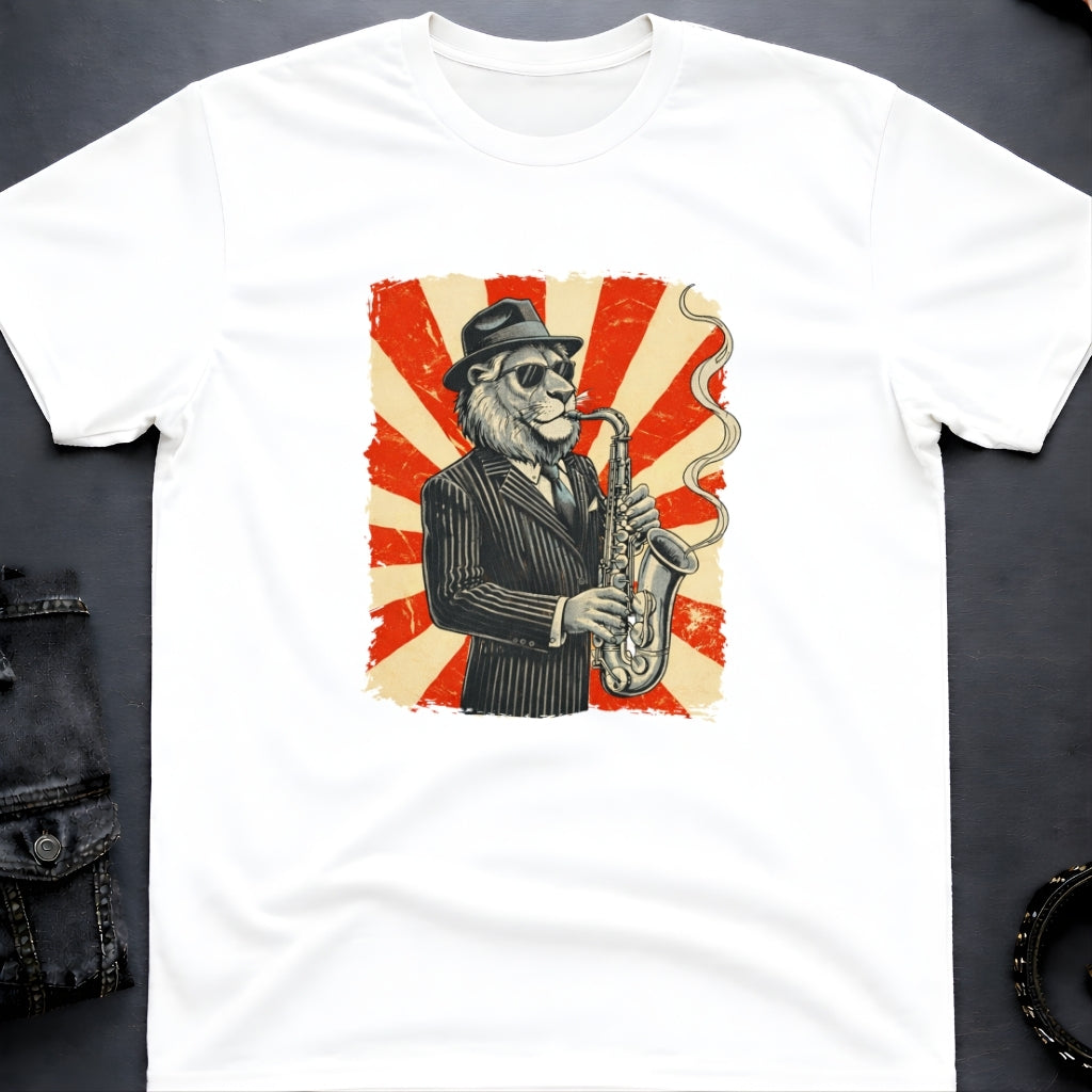 Saxophone Lion T-Shirt