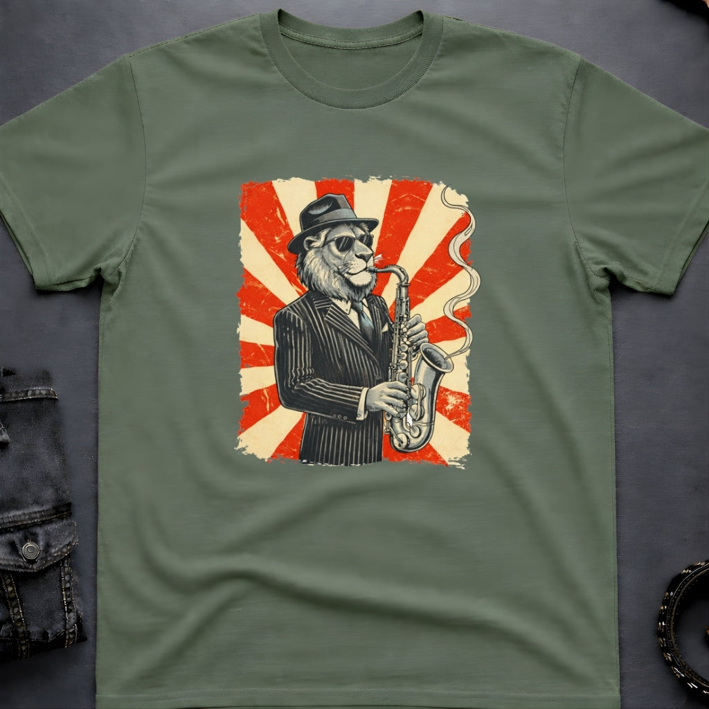 Saxophone Lion T-Shirt