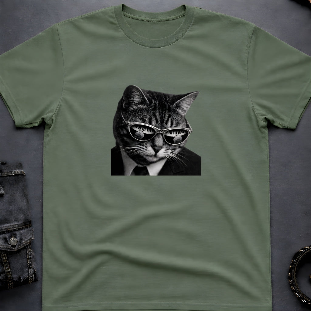 Jazz Piano Cat T-Shirt