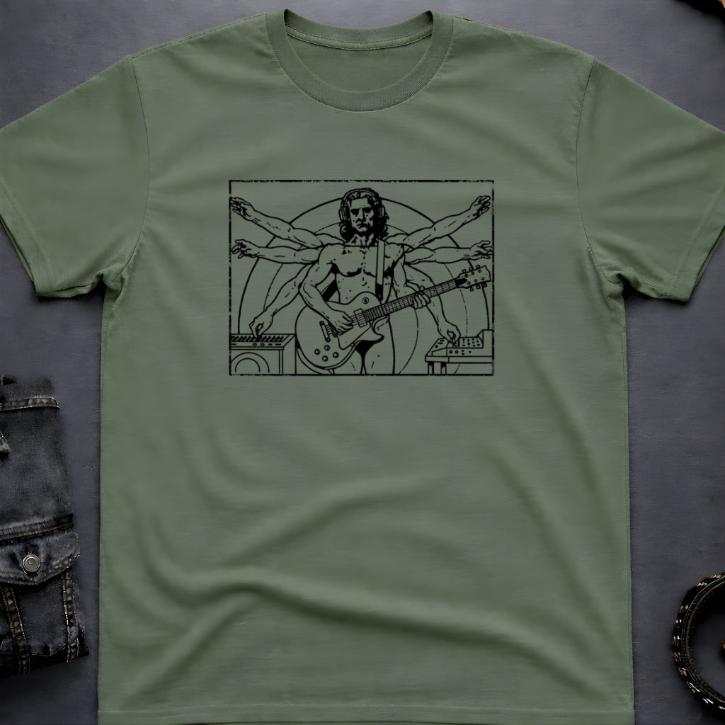 Vitruvian Rocker Da Vinci T-Shirt