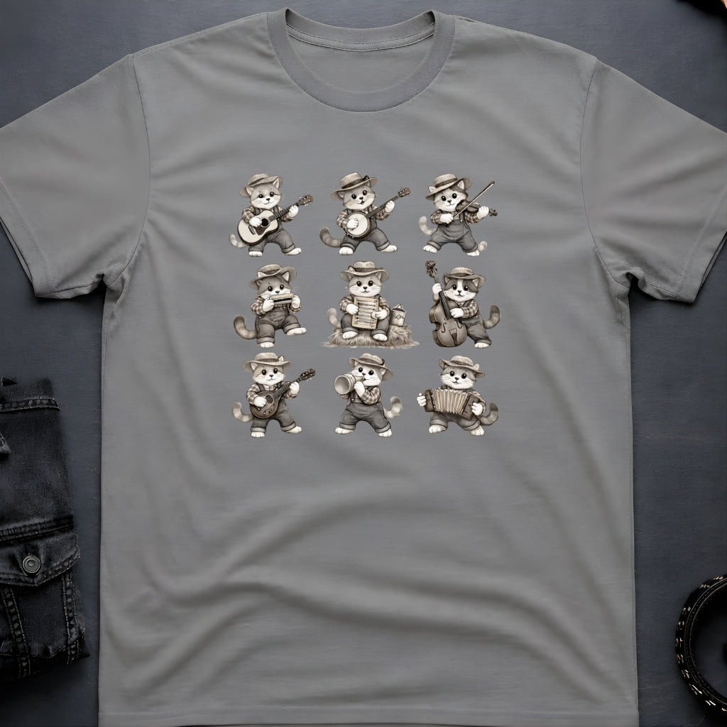 Folk Cat Band T-Shirt