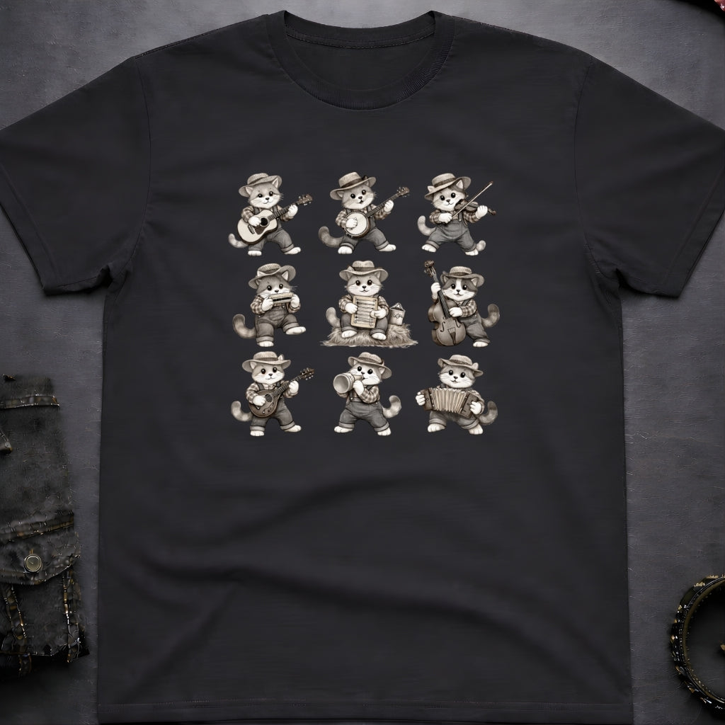 Folk Cat Band T-Shirt