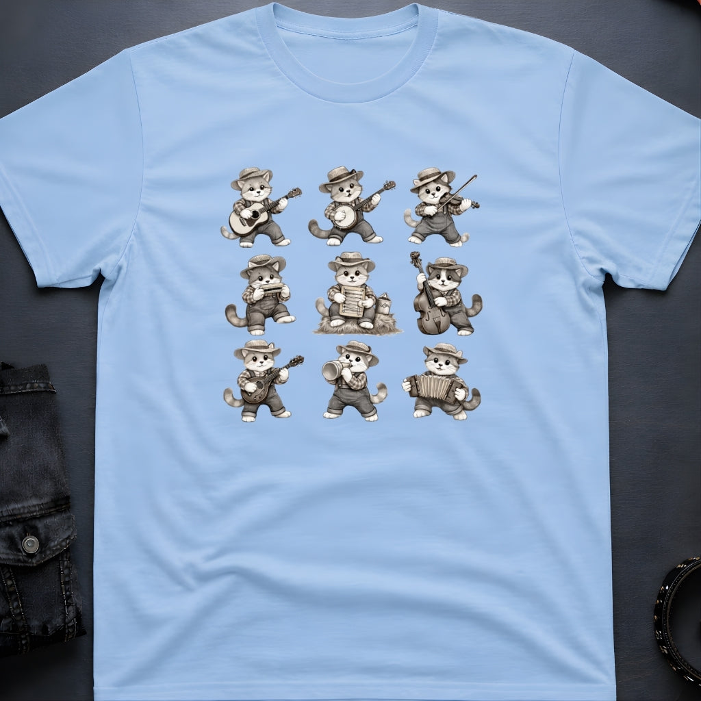 Folk Cat Band T-Shirt