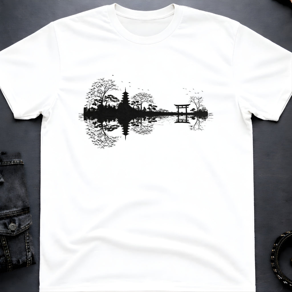 Japanese Landscape Guitar T-Shirt