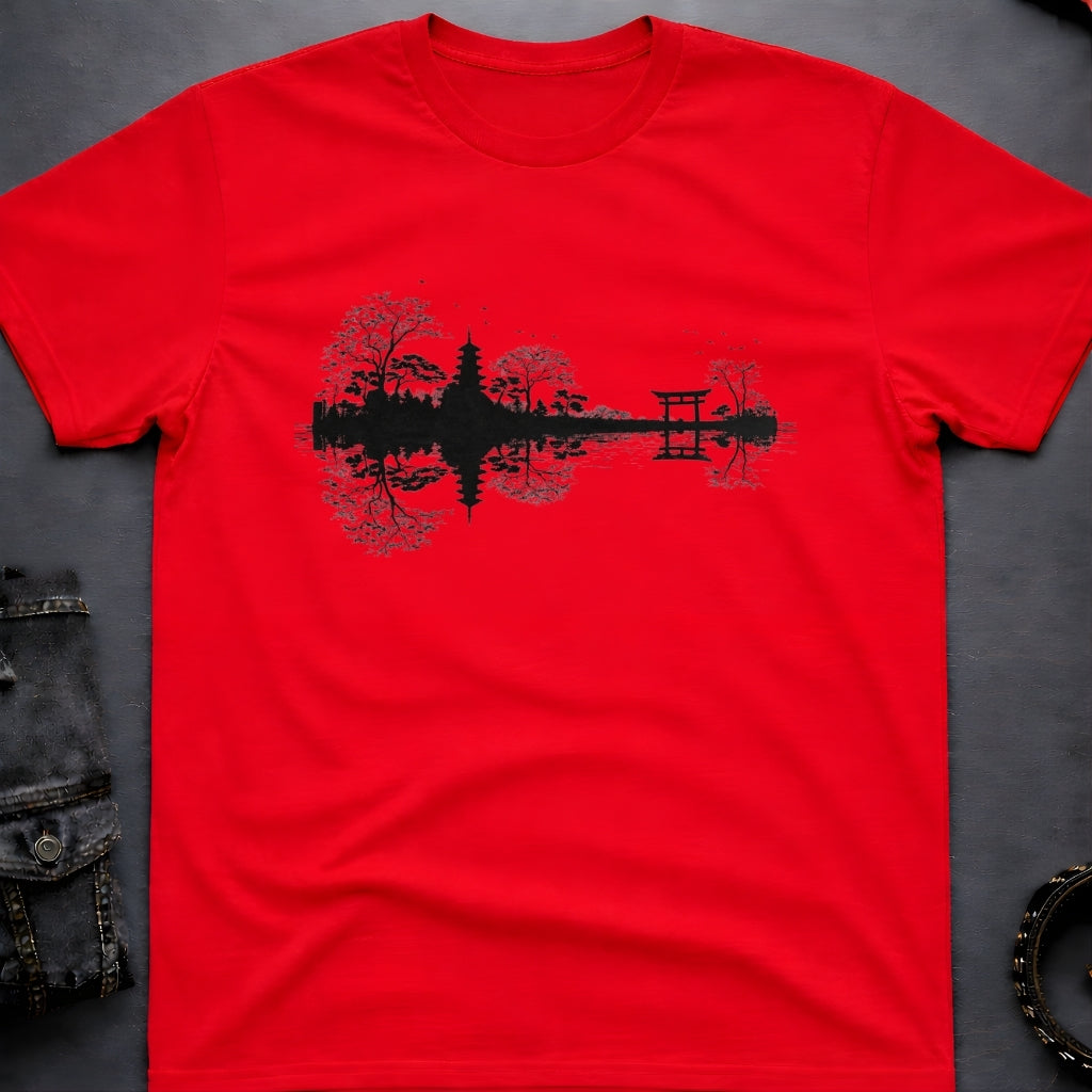Japanese Landscape Guitar T-Shirt