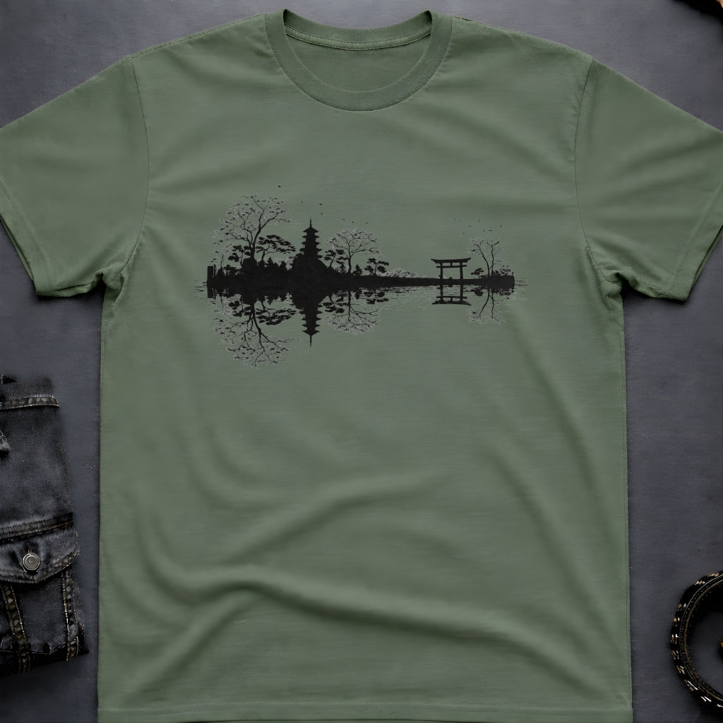 Japanese Landscape Guitar T-Shirt