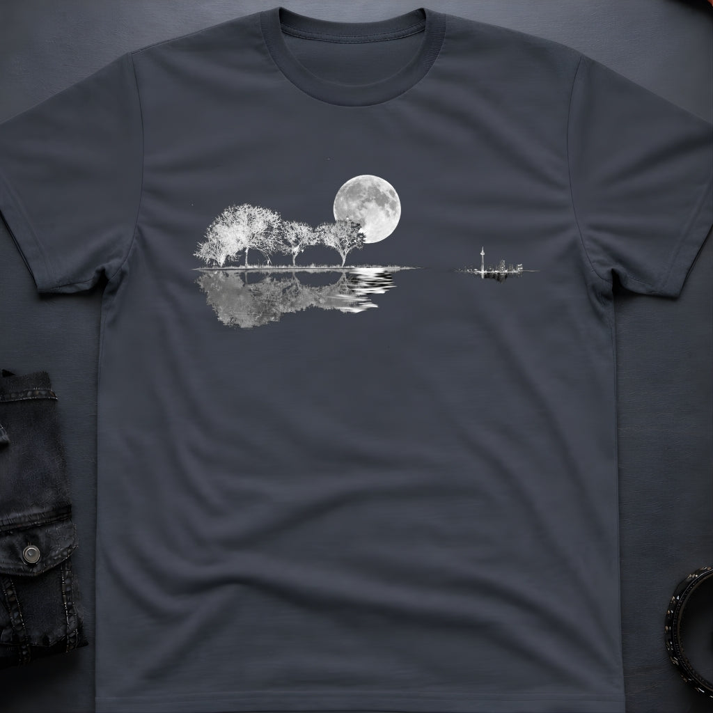 Guitar Landscape Silhouette T-Shirt