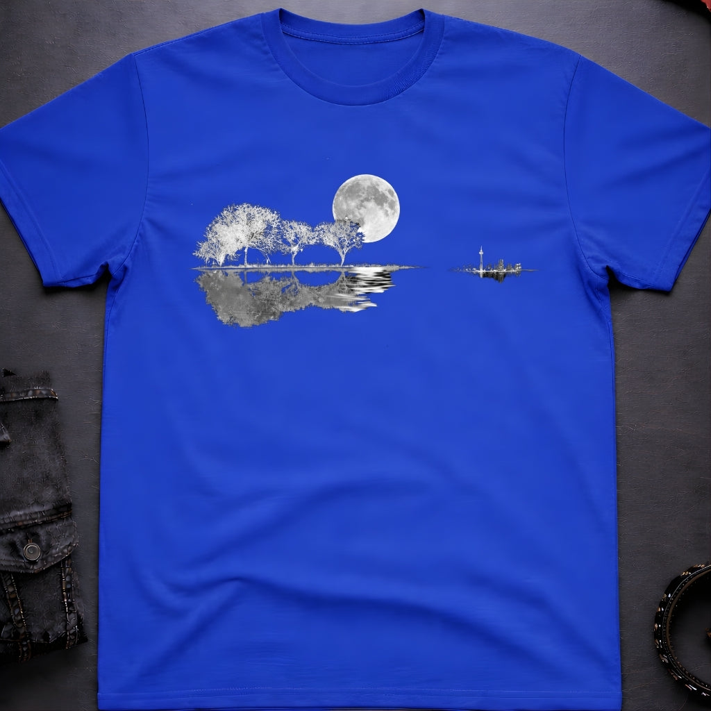 Guitar Landscape Silhouette T-Shirt