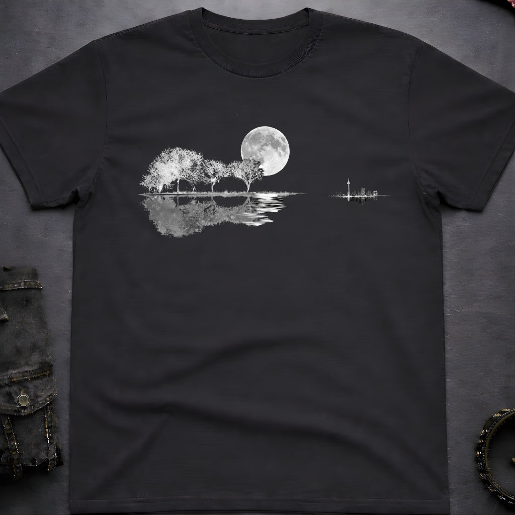 Guitar Landscape Silhouette T-Shirt