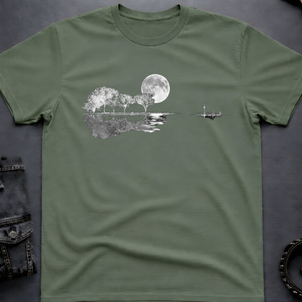 Guitar Landscape Silhouette T-Shirt