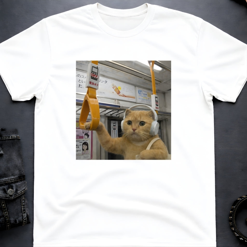 Music Cat Subway T-Shirt