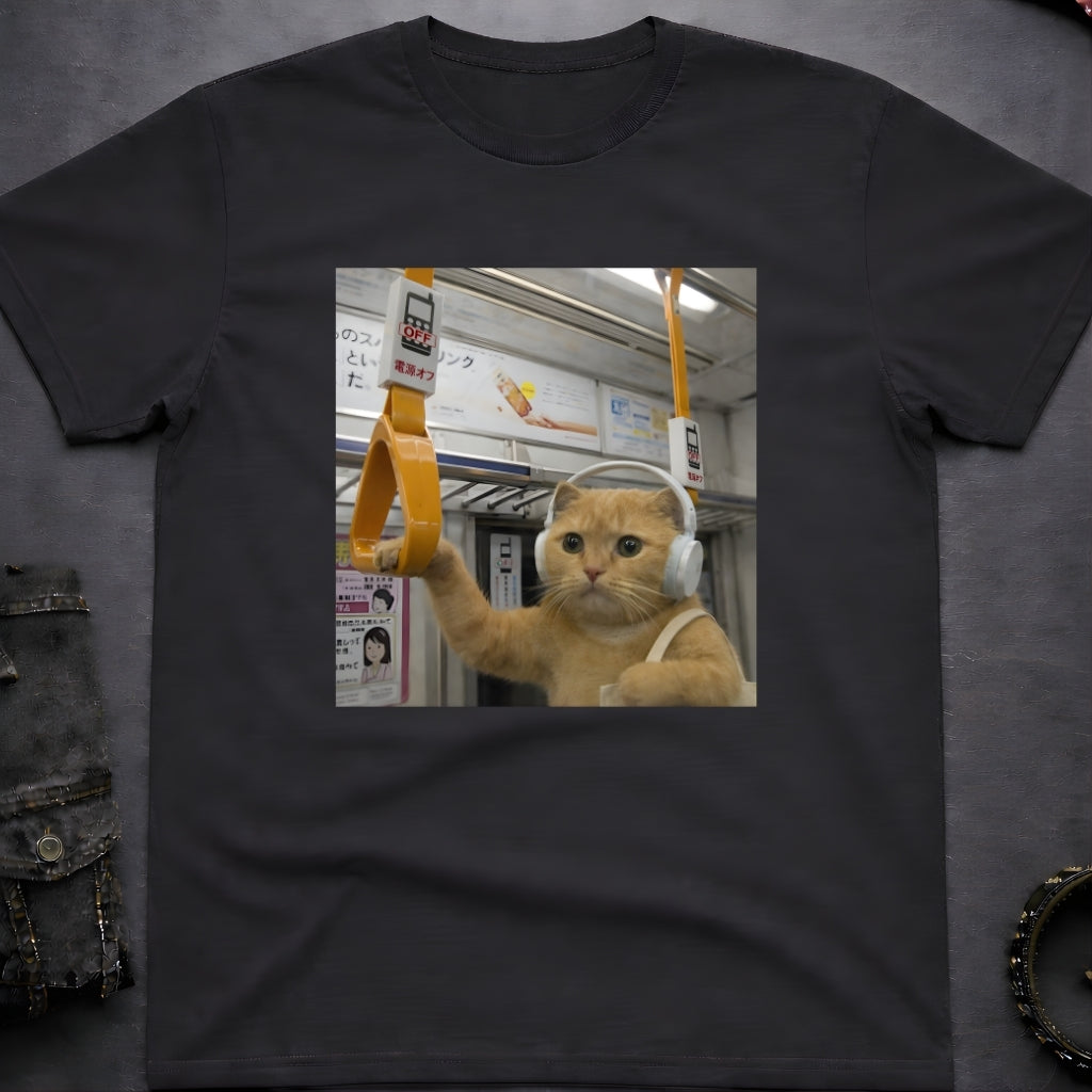 Music Cat Subway T-Shirt