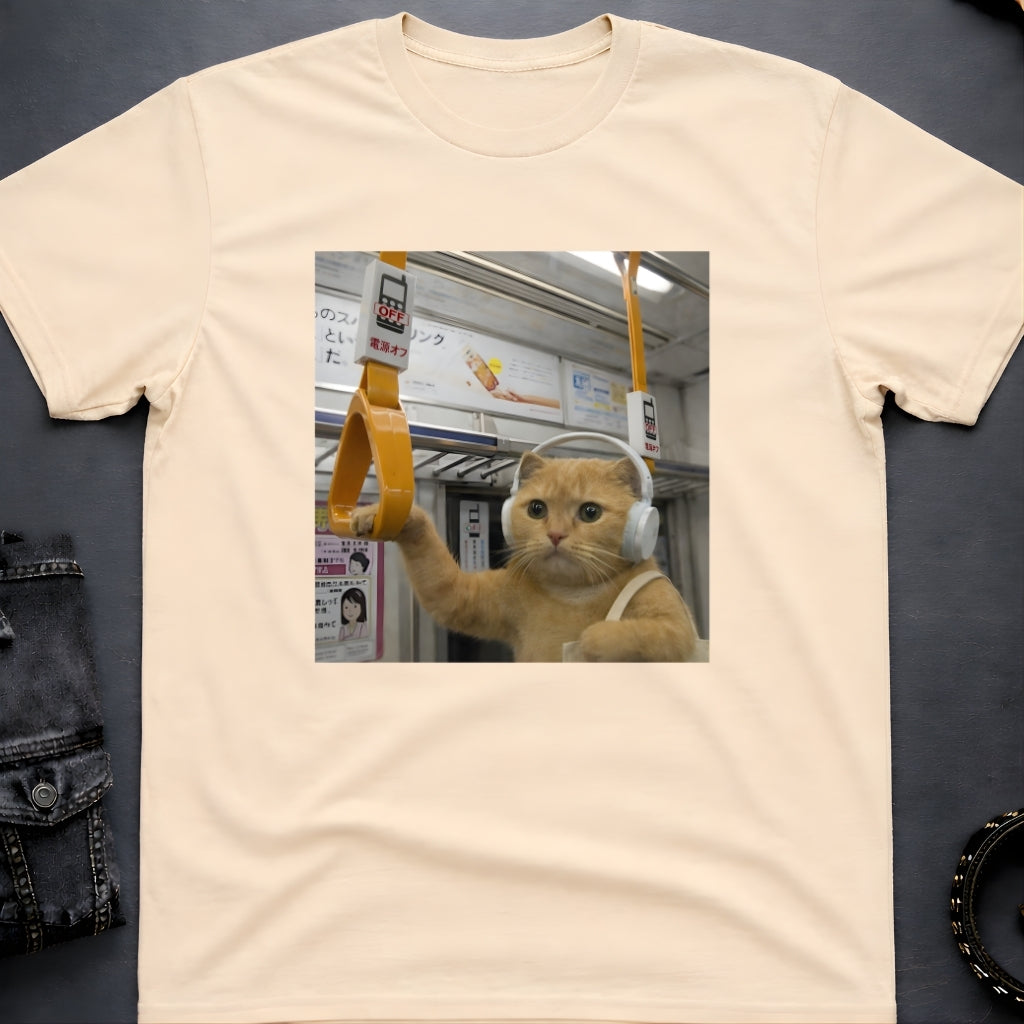 Music Cat Subway T-Shirt