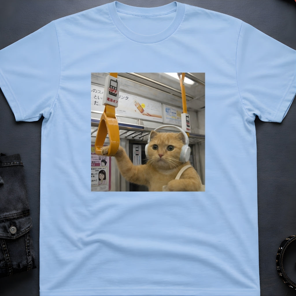 Music Cat Subway T-Shirt