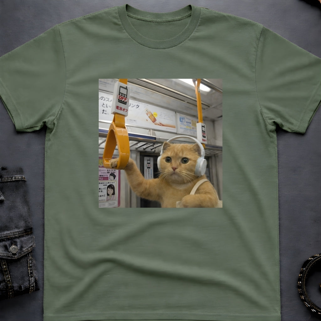 Music Cat Subway T-Shirt