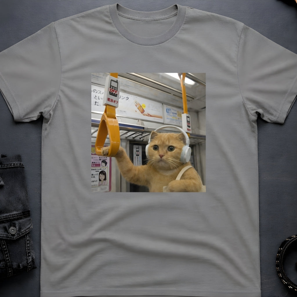 Music Cat Subway T-Shirt