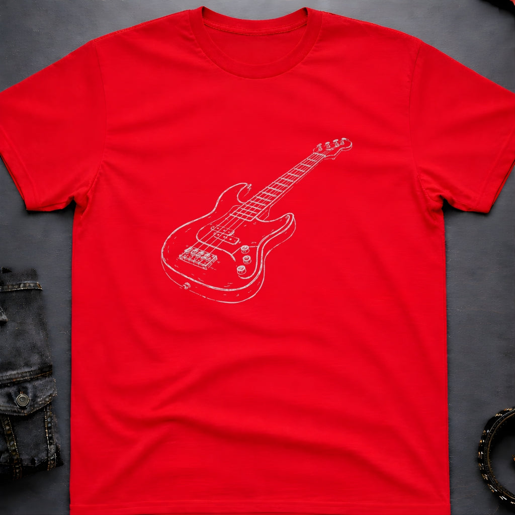 Sketched Guitar T-Shirt
